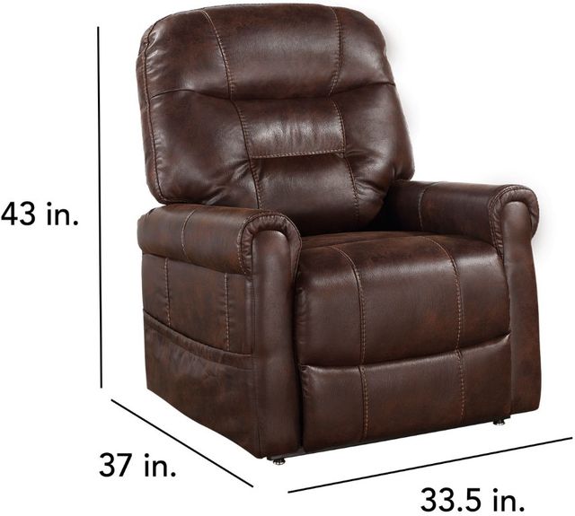 Steve Silver Co. Ottawa Walnut Power Lift Recliner-3