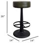 Nest Home Collections Gavin Green/Black Counter Stool-2