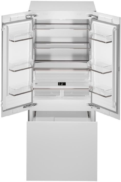Bertazzoni 36 in. 19.6 Cu. Ft. Panel Ready Built In Counter Depth French Door Refrigerator-0