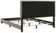 Coaster® Dorian Taupe California King Upholstered Panel Bed -3