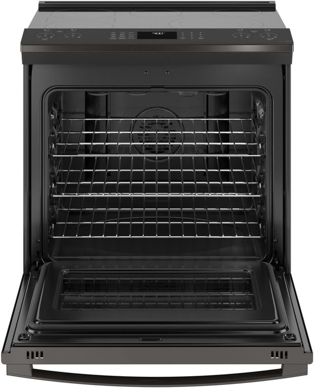 GE Profile™ 30" Fingerprint Resistant Black Stainless Slide-In Electric Range-1