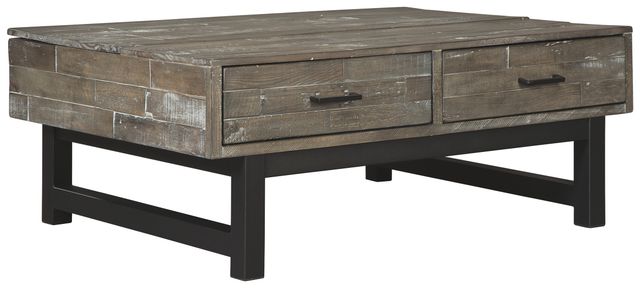 Signature Design by Ashley® Mondoro 3-Piece Grayish Brown Living Room Table Set-1