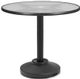 Telescope Casual Glass Top 36" Round Bar Height Pedestal Table with Hole-0