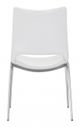 Zuo® Ace White/Silver Dining Chair-4