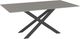 Amisco Customizable Ascencio 72" Rectangular Dining Table with 0.5" Taupe Glass Top-0