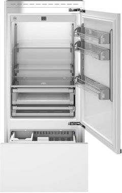 Bertazzoni 36 in. 19.6 Cu. Ft. Panel Ready Built In Counter Depth Bottom Freezer Refrigerator