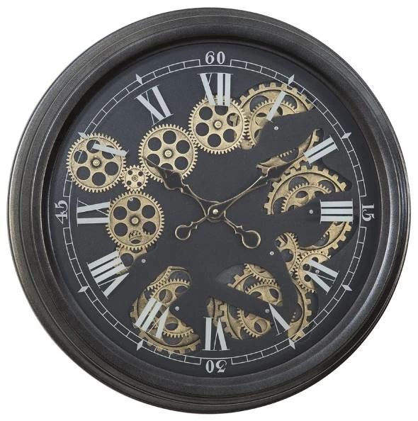 YHD Paris II Black Gear Clock-0