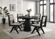 Furniture of America® Tottenham 5-Piece Black Round Dining Table Set-0