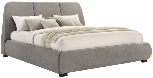 Coaster® Mokena Taupe California King Upholstered Platform Panel Bed-0