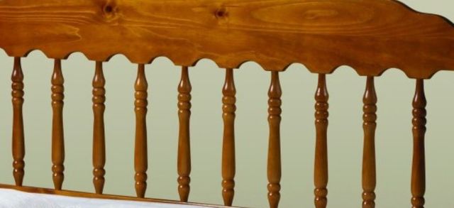 Donco Kids Youth Honey Twin Large Spindle Headboard-2