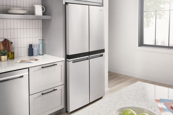 Whirlpool 36 in. 19.4 Cu. Ft. Fingerprint Resistant Metallic Steel Counter Depth French Door Refrigerator