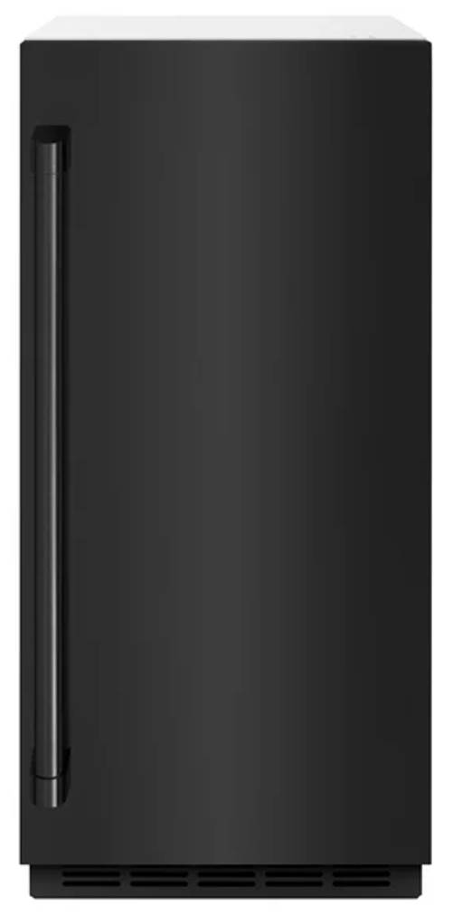 ZLINE Touchstone 15" 66 lb. Stainless Steel Gourmet Ice Maker with Drain Pump and Black Stainless St