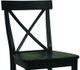 John Thomas Furniture® Dining Essentials Black X-Back Counter Stool-1