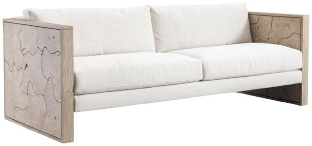 Bernhardt Madura Bernhardt Exteriors Sea Oat/White Fabric/Wood Outdoor Sofa-0