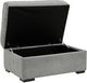 Decor-Rest® Furniture LTD Vangoh Ivory Storage Ottoman-1