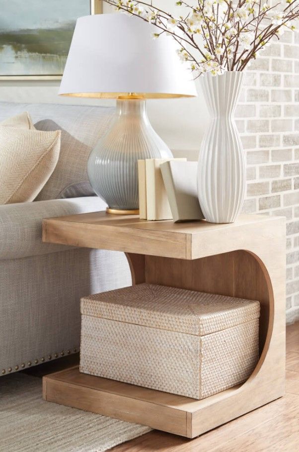 Rowe® Dune Driftwood End Table-3