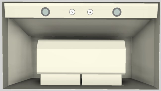 Vent-A-Hood® 36" Biscuit Wall Mounted Liner Insert-2