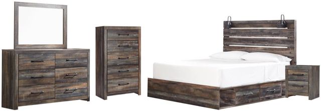 Signature Design by Ashley® Drystan 5-Piece Multi King Panel Bed Set-0