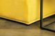 Furniture of America® Stavanger Yellow 2-Seater with Square Ottoman-2