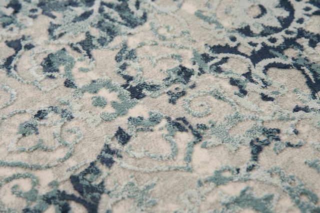 Rizzy Home Chelsea Gray/Teal 5'3" x 7'6" Rug-3
