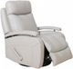 BarcaLounger® Duffy Gable Dove Leather Manual Swivel Glider Recliner-1