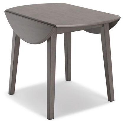 Signature Design by Ashley® Shullden Gray Drop Leaf Dining Table-2