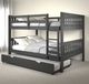 Donco Kids Austin Mission Dark Gray Full/Full Bunk Bed with Trundle Bed-1