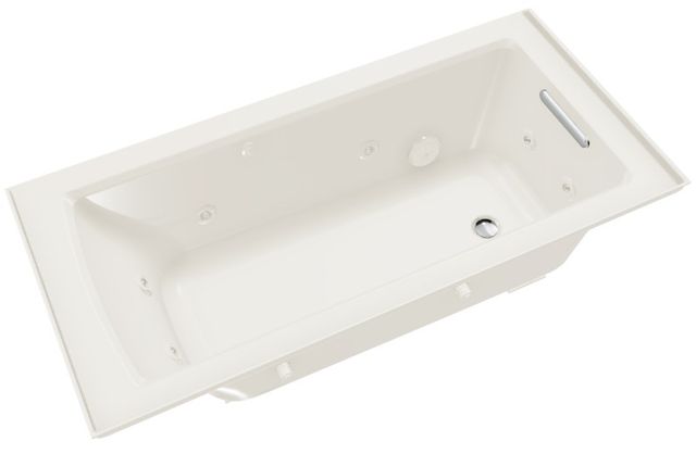 KOHLER® Archer® Biscuit 60" x 30" Alcove Whirlpool Bath - Left Drain-2