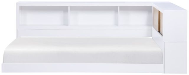 Homelegance® Asker Natural/White Twin Bookcase Corner Bed-3