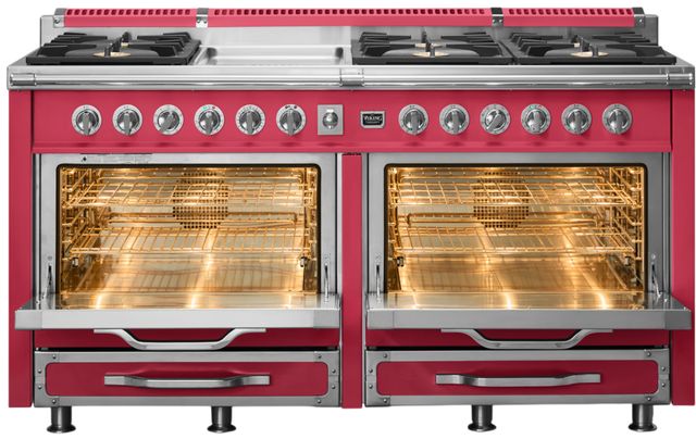 Viking® Tuscany 66” Valentine Pro Style Dual Fuel Range with Griddle-1