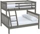 Crate Designs™ Furniture Graphite Twin/Full Tall Mission Bunk Bed-0