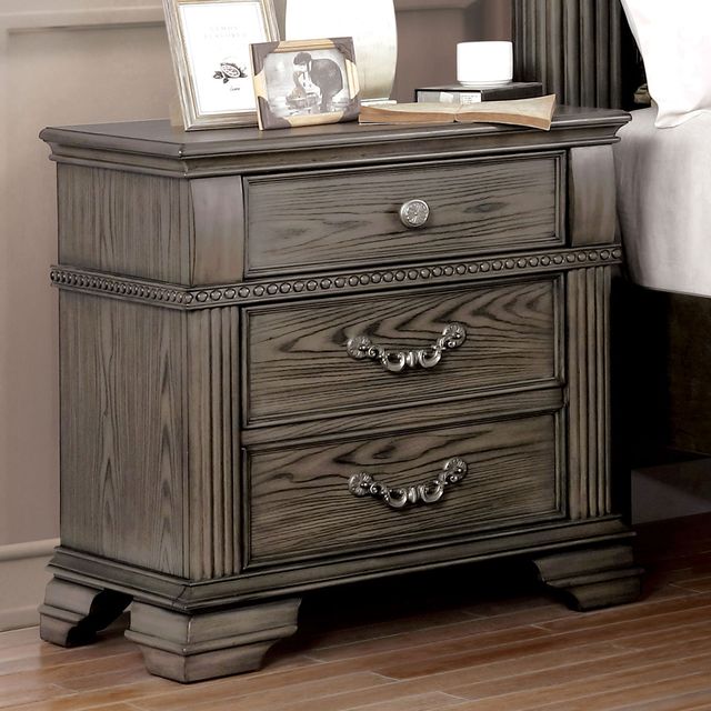 Furniture of America® Pamphilos 4-Piece Gray Queen Bedroom Set-2