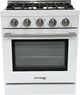 Unique® Appliances Classic Retro 30" White Slide-In Propane Gas Range-0