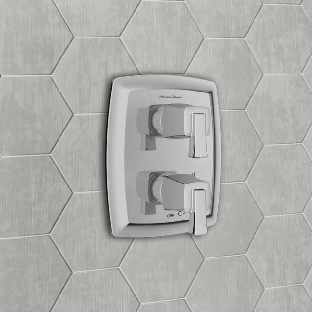 American Standard Townsend® Polished Chrome 2-Handle Integrated Shower Diverter Trim Only-1