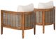 Linon St. Lucia 2-Piece Beige/Brown Acacia/Fabric Outdoor Club Chairs-3