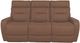 La-Z-Boy® Baron Mocha Leather Manual Wall Reclining Sofa-1