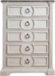 American Woodcrafters 9410 Brighten Antique White/Charcoal Brown Chest-2