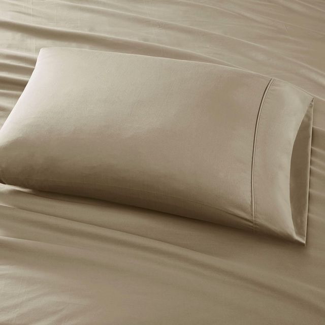 Olliix by Madison Park 6 Piece Khaki California King 800 Thread Count Cotton Rich Sateen Sheet Set-2