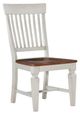 John Thomas Furniture® Vista Dining Hickory/Shell Slat Back Side Chair-0