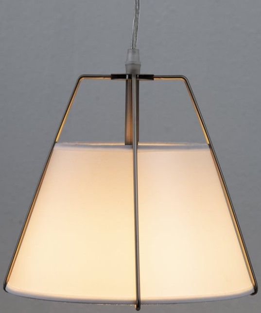 YHD Studio Nickel/White 1-Light Pendant Lighting-4