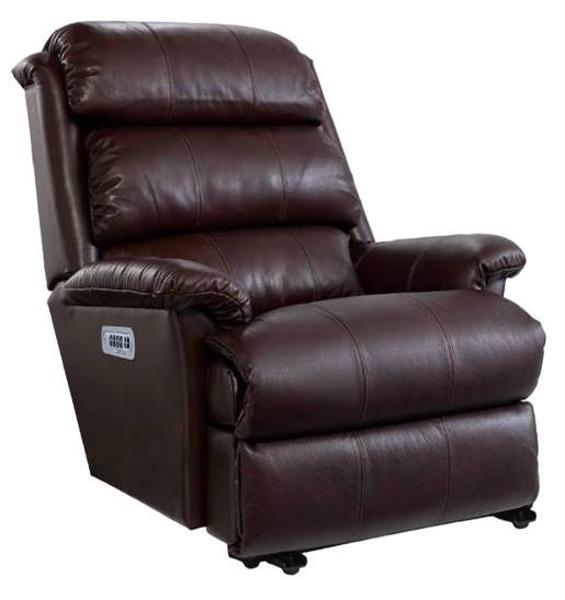 La-Z-Boy® Astor Chestnut Leather Power Wall Recliner with Headrest and Lumbar-0