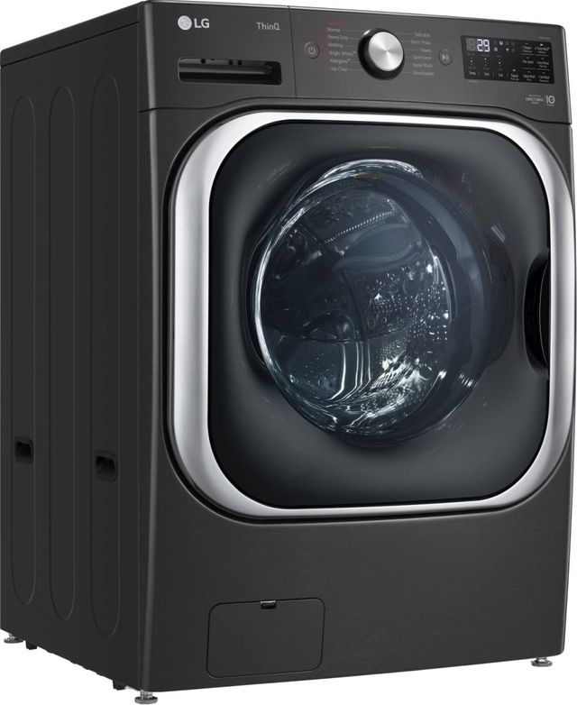LG 6.0 Cu. Ft. Black Steel Front Load Washer-1