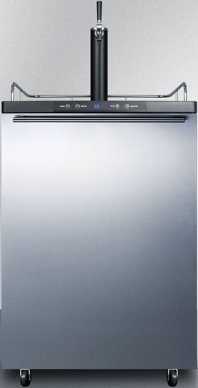 Summit® 5.6 Cu. Ft. Stainless Steel Beer Cooler/Kegerator-0