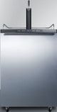 Summit® 5.6 Cu. Ft. Stainless Steel Beer Cooler/Kegerator-0