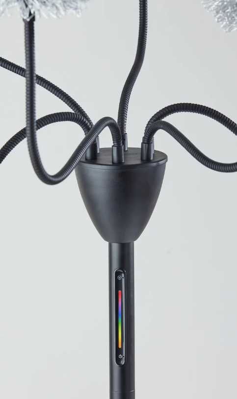 Adesso® Pom Pom Black RGB LED Floor Lamp-1
