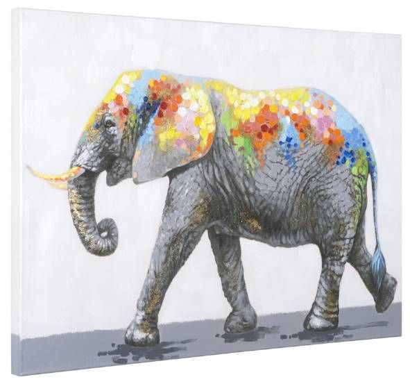 YHD Dazzling Elephant Wall Art-2