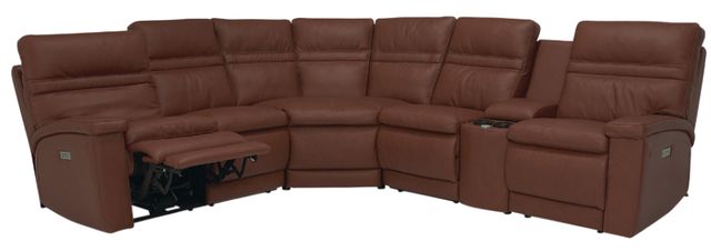 Palliser® Furniture Customizable Leo 6-Piece Power Reclining Curved Sectional-1
