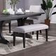 Winners Only® Yorktown Charcoal/Gray Dining Bench-1