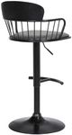 Armen Living Nash Black/Gray Adjustable Bar Stool-3