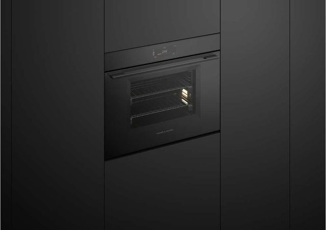 Fisher & Paykel Series 11 Minimal 30" Black Glass Combination Steam Oven-4